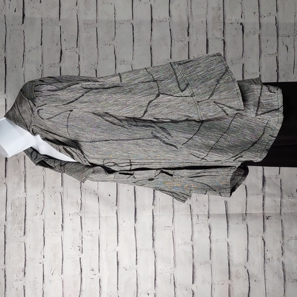 I C Collection by Connie K Tweed-look Linen Swing Jacket - Picture 3 of 8